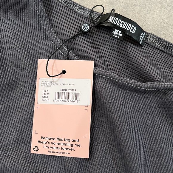 NWT Missguided Crop & Midaxi Skirt Set - Picture 4 of 4